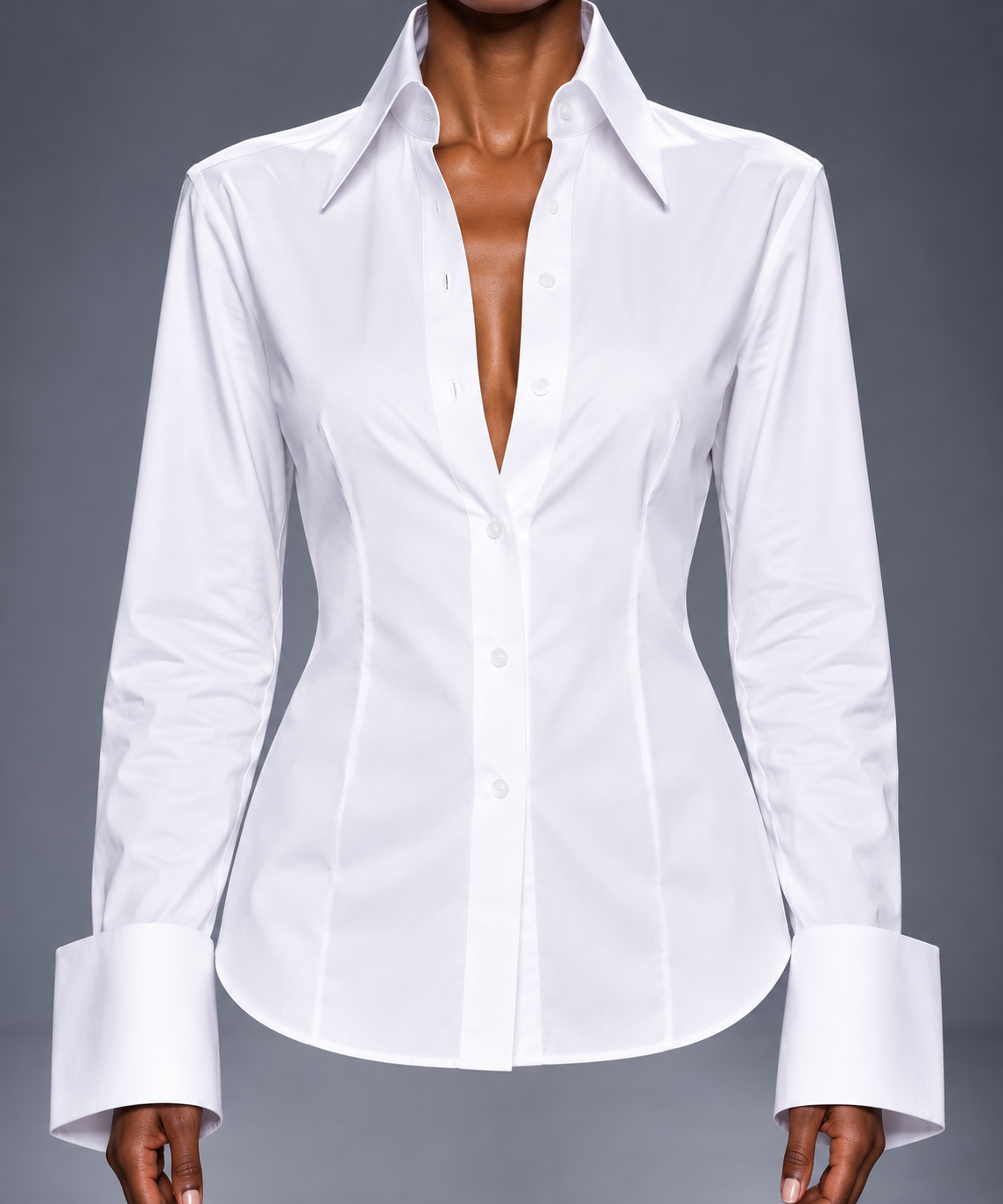 STEPHEN GOUDEAU COMMAND SS27 SG-001 Signature Barrel-Cuff Shirt