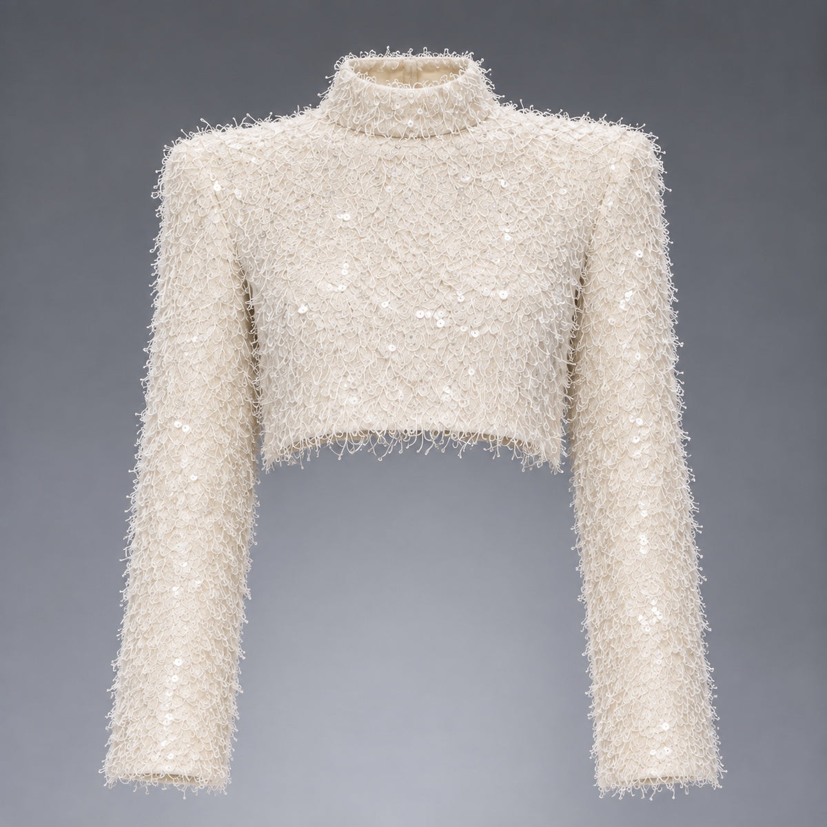 SG-008 Fringe Crop Top — Raw Milk product detail — COMMAND Spring Summer 2027