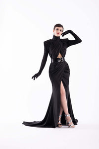 Black Dress w/ Split