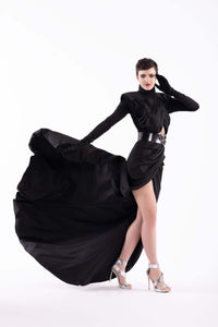Black Dress w/ Split
