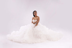 White Tulle Gown